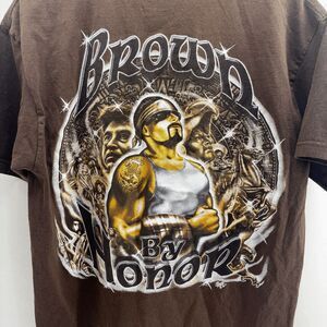 Vintage 90s Aztlan Sleepy Guzman Graphic Chicano Brown by Honor Shirt Medium